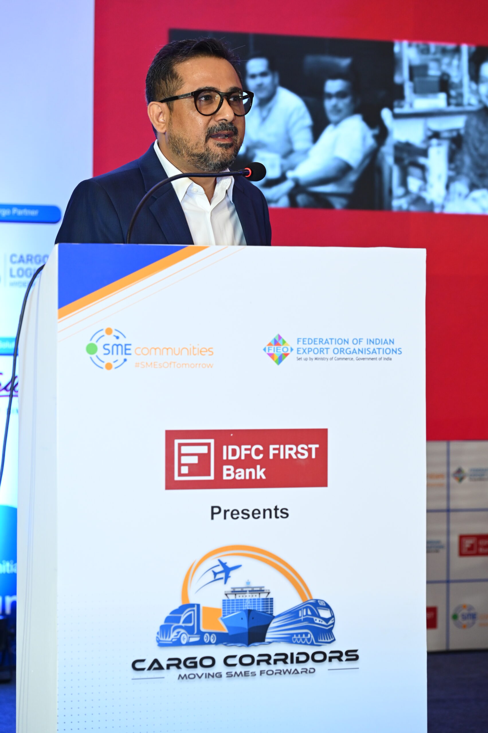 Speaker addressing the conference